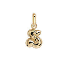Camille Brinch Letter Puffer Charm S Guld
