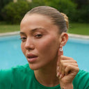 Camille Brinch Lumina Contrast Earrings Sølv