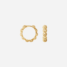 Camille Brinch Medium Dots Hoops Gold - J BY J Fashion