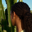 Camille Brinch Mini Heart Crush Hoops Gold