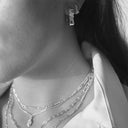 Camille Brinch Small Blurry Layers Earrings Sølv