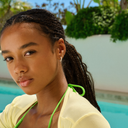 Camille Brinch Small Dots Hoops Silver - J BY J Fashion