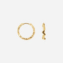 Camille Brinch Small Shiny Sparkly Hoops Gold