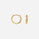 Camille Brinch Small Sparkly Hoops Gold