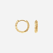Camille Brinch Small Sparkly Hoops Gold