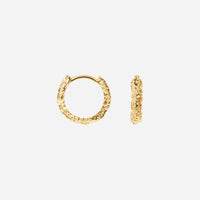 Camille Brinch Small Sparkly Hoops Gold
