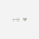 Camille Brinch Sparkly Heart Stud Earrings Silver - J BY J Fashion