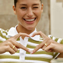 Camille Brinch Textured BFF Sparkly Ring Gold