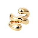 Camille Brinch Twisty Puffer Ring Guld