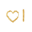 Camille Brinch Heart Crush Hoops Guld