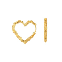 Camille Brinch Heart Crush Hoops Guld