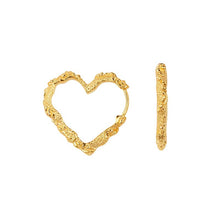 Camille Brinch Heart Crush Hoops Guld