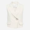 Co Couture AliniCC Wrap Vest Bone