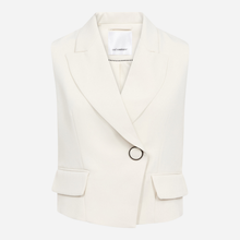 Co Couture Alini Wrap vest i cremefarvet-1