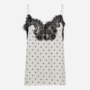 Co Couture AmeliCC Dot Lace Singlet Off White