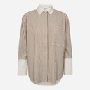Co Couture AvaraCC Stripe Shirt Bone/Brown