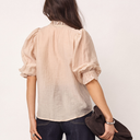 Co Couture AviCC Lace SS V-Blouse Mink
