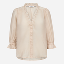 Co Couture AviCC Lace SS V-Blouse Mink