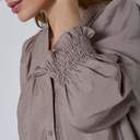 Co Couture CallumCC Lace Puff V-Shirt Taupe