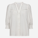 Co Couture CallumCC Lace Puff V-Shirt White