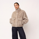 Co Couture CasioCC Teddy Jacket Light Grey