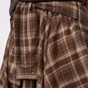 Co Couture DagnyCC Check Tie Skirt Brown