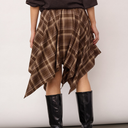 Co Couture DagnyCC Check Tie Skirt Brown