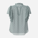 Co Couture DionneCC Dot SS Frill Top Pale Blue