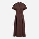 Co Couture ElaraCC Wrap SS Dress Dark Brown