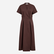 Co Couture ElaraCC Wrap SS Dress Dark Brown