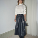 Co Couture GittCC Anya Pleat Skirt Black
