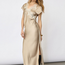 Co Couture IdunCC Asym Lace Dress Bisquit
