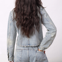 Co Couture JacksonCC Officer Denim Jacket Bleach Denim