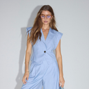Co Couture KianaCC Pin Vest Pale Blue