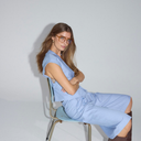 Co Couture KianaCC Pin Vest Pale Blue