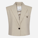 Co Couture LeenaCC Linen Vest Bone