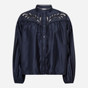 Co Couture MelinCC Balloon Lace Shirt Navy