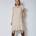Co Couture MichaCC Sunrise Crop Dress Bisquit