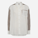 Co Couture MioCC Stripe Shirt Dark Brown