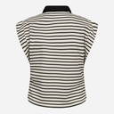 Co Couture NormaCC Stripe Polo Top Black