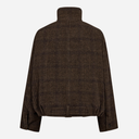 Co Couture Olva Check jakke i brun ternet-5
