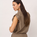 Co Couture OpheliaCC Pleat SS Shirt Mink
