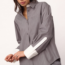 Co Couture PennyCC Pin Shirt Mid Grey