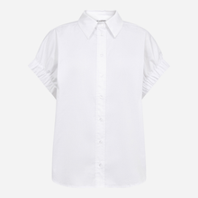 Co Couture PoppyCC Elastic Cuff SS Shirt White