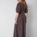 Co Couture PoppyCC Pleat Dress Dark Brown