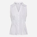 Co Couture PoppyCC V-Collar Top White