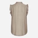 Co Couture ReggieCC Frill Top Taupe