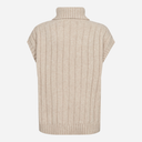 Co Couture RowCC Oversize Cable Knit Vest Creme