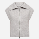 Co Couture RowCC Zip Knit Vest Grey Melange