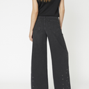 Co Couture SifCC Eyelet Wide Jeans Black